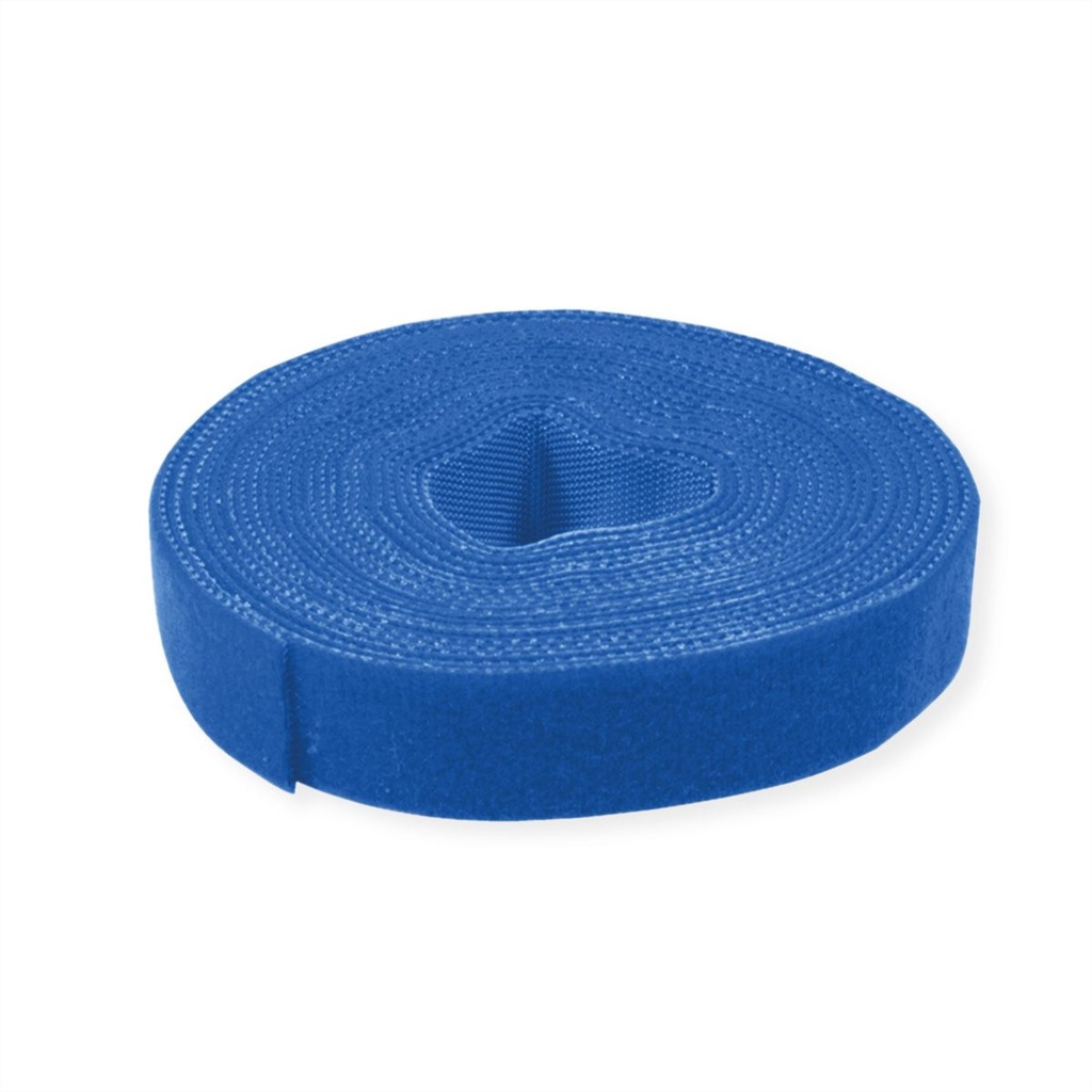 Roline-Value 25.99.5254 Strap Cable Tie Roll, Width 10mm, blue, 25 m