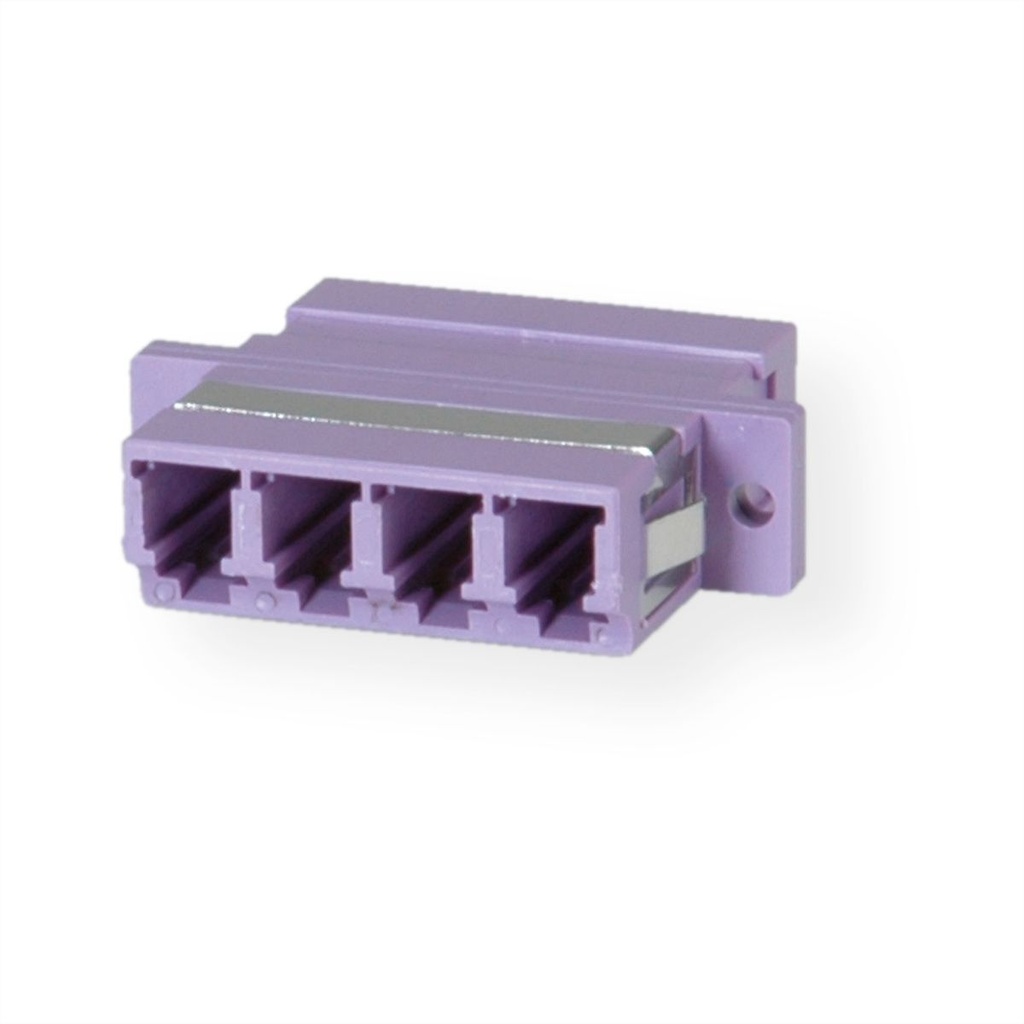 VALUE  Fibre Optic Adapter LC quadruple, OM4, PB