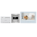 Hikvision DS-KIS704EY/Aluminum Kit d'interphone vidéo HD à 2 fil - 1x Bouton d'appel - 1x Moniteur Tactile WIFI Couleur 7&quot;