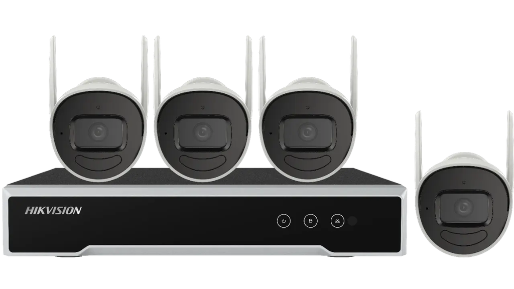 Hikvision NK44W0H Kit vidéosurveillance sans fil WIFI 4 caméras Bullet  4MP 2.8mm Exterieur  Audio In