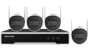 Hikvision NK44W0H Kit vidéosurveillance sans fil WIFI 4 caméras Bullet  4MP 2.8mm Exterieur  Audio In