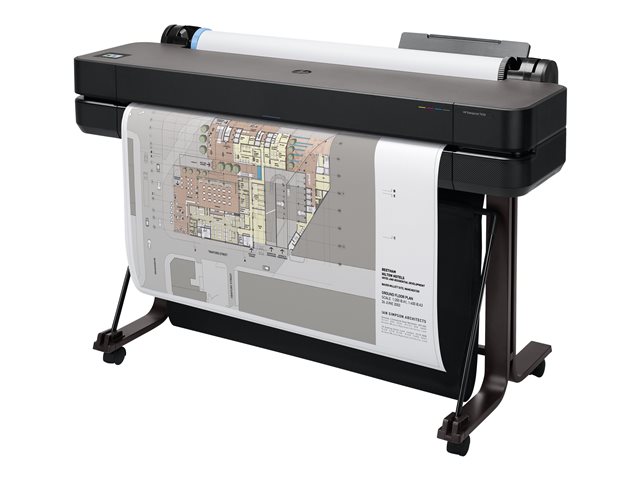 HP DesignJet T1700 44&quot; large-format printer colour ink-jet 1118 x 1676 mm 2400 x 1200 dpi up to 0.55 min/page Gigabit LAN, USB host cutter