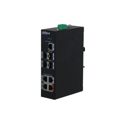 DAHUA PFS3409-4GT-96  9-Port Unmanaged 4x Port Gigabit PoE - 4x Port SFP Gigabit - 1Port Uplink Gigabit  - 96W