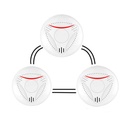 AVINET AJ-761-I3 Pack of 03 Wireless Interlinked smoke alarm 10 years built-in battery-powered