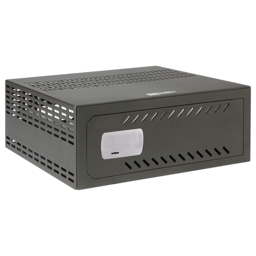 VR-110 Coffre-fort pour DVR / NVR 1U rack Serrure mécanique avec ventilation et passage de câble