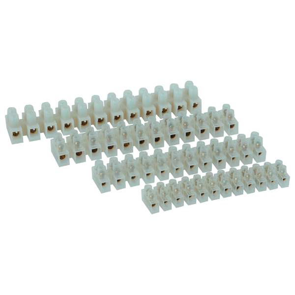 31010 Barette Domino à Vis Barre 12Poles - 10A / 250V / (Pack 10Pcs)