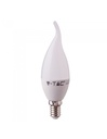 V-TAC PRO VT-258 Ampoule à puce LED Samsung E14 5,5W Bougie à flamme 3000K