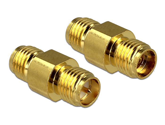 Delock Adaptateur RP-SMA femelle &gt; SMA femelle