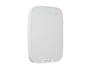 Ajax Keypad-W, Clavier tactile sans fil, blanc, Batterie : AAA batteries