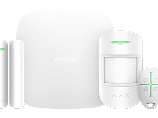 Ajax StarterKit-W -  1x Ajax-Hub -1x détecteur MotionProtect-1x DoorProtect -1x porte-clés SpaceControl.