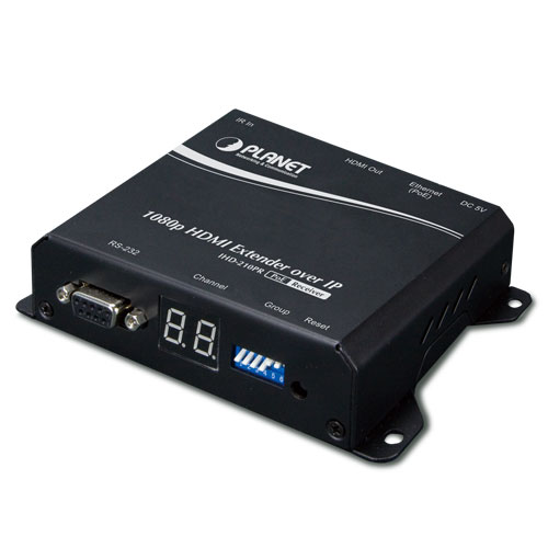 PLANET IHD-210PT 100M HDMI Extender Transmitter over IP with PoE - High Definition Digital Signage