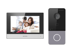 [DS-KIS603-P] Hikvision DS-KIS603-P IP-POE Kit de portier vidéo - Tecnologie IP &amp; WiFi 1xBouton Montage en surface