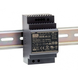 [DINCDC24V-60WHK] Hikvision DS-KAW60-2N Alimentation 24 VDC, 60W Montage sur rail DIN