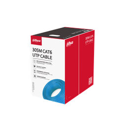 [CAT6-PFM922I-6UN-C] Dahua PFM922I-6UN-C UTP CAT6 Cable Solid CCA - PVC Bleu - Certifié classe ignifuge CE CPR Eca