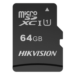 [MSD-64G] Hikvision Memory Card - Capacity 64 GB - Class 10 U1 - To 300 writing cycles - FAT32 - Ideal for mobiles, tablets, etc
