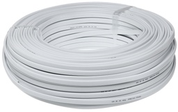 [CABDC-2x0.75] Bobine AVINET de câble D'Alimentation DC - 100 m - 2 x 0.75 mm Meplat blanc