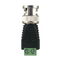 [CON-BNCAD04] Connecteur BNC mâle avec sortie +/- de 2 terminaux