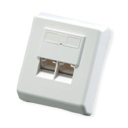 [25.99.8392] 25.99.8392 VALUE Cat.6 (Class E) Surface Mount Wall Jack, STP, white
