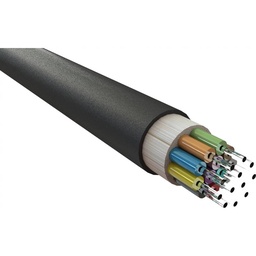 [FO-OM4-100m] Câble FO-OM4 extérieur 6 fibres optiques 50/125 multimode OM4 structure libre armé Par 100m