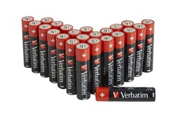[20xBATT-AA] Verbatim - Pack de piles AA / LR6 - 20 unités - Voltage 1.5 V - Alcaline