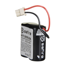 [BATT-2XCR123A] Pack de piles CR123A / CR17345 / 5018LC - En rétractable avec connecteur Molex 5284 - Voltage 6 V - Lithium 