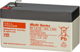 [BATT1.2-12V] Cellpower CP 1.2 – 12  Batterie AGM  12 V - 1.2 Ah - 97 x 43 x 58 mm (lxwxh)