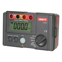[MT-EARTH-UT521] Uni-Trend - Mesureur de résistance de terre CAT III 600V - Affichage LCD jusqu'à 2000 comptes -