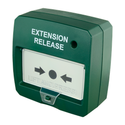 [DMT-D9000-MCP-G] DMTECH - Bouton réarmable - Spécial pour panneau d'extinction - Extinction manuelle - Indicateur LED - Installation encastrée ou en surface - Clé réinitialisable - Couleur verte