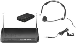 [TXS-133SET] Monacor TXS-133SET 197,10 MHz Ensemble 1 microphone de tête, 1 microphone lavande, 1 émetteur de poche, 1 récepteur