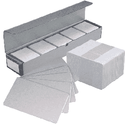 [ACS-CARD-PVC100] Carte Plastics PVC blancs Imprimable (Multiple 100Pcs)