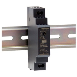 [DINDC12-30W] MEAN WELL HDR-15-12 Alimentation rail DIN AC/DC 15 W, 12 VDC, 1.25 A