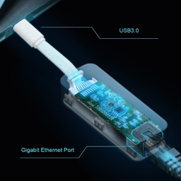 [LAN-UE300C] TP-Link UE300C Adaptateur réseau USB Type-C vers RJ45 Gigabit Ethernet