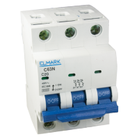 [C63N] ELMARK Disjoncteur C63N  3Poles 6kA CURVE (Made In CE Europe)