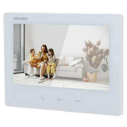 [DS-KH7300EY-WTE2(WH)] Hikvision DS-KH7300EY-WTE2(WH) - Moniteur vidéo portier intérieur wifi IP 2 fils HD blanc