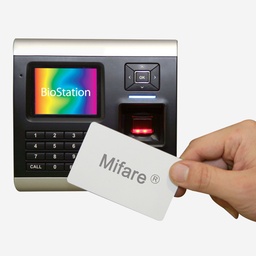 [SUP-BIO1] SUPREMA BioStation 1 Terminal Biometrique - Empreinte &amp; Lecteur Proximité RFID 125kHz-EM4100 Interface Wiegand : 1x In ou Out  Alimentation : 12VDC, POE Compatibilité logiciel BioStar 1.xUtilisateurs max : 200000IP Ethernet : RJ45 - 10/100 Base T