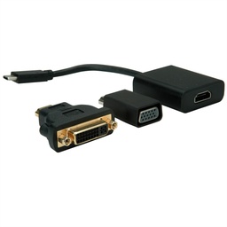 [HDMI-CONV2995] Roline-Value 12.99.3229 Type C - VGA / HDMI / DVI Adapter, M/F