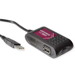 [USB-EXT1089] Roline-Value 12.99.1089 USB 2.0 Extender, 2 Ports, black