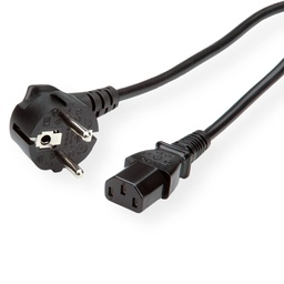 [POWER-CAB1018] Roline-Value 19.99.1018 Power Cable, straight IEC 1.8m