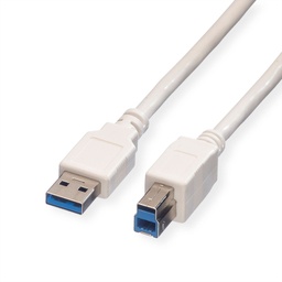 [USB-CAB] VALUE USB 3.2 Gen 1 Cable, A - B, M/M, white
