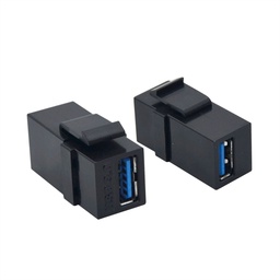 [25.99.8207] VALUE USB 3.2 Gen 1 Keystone Module, 1pc/set, black