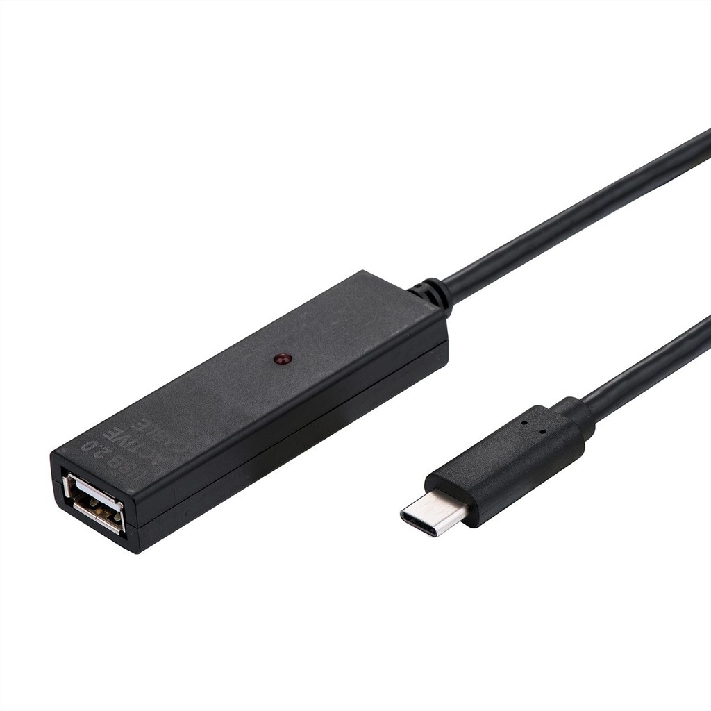 VALUE USB 2.0 Extension Cable, USB C >> USB A 2.0 10/15/20m | PROTEC IT ...