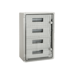 [PP3118] ELMARK Coffret  ABS IP65 SURFACE AVEC COUVERT 60:Modules  5324060190