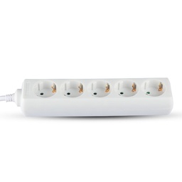 [8824] VT-1163-5 Bloc multiprise 5X câble 1.5m blanc