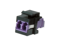 [21.17.0002] ROLINE Fiber Optic Keystone Jack, LC/LC Duplex, Multimode, OM4