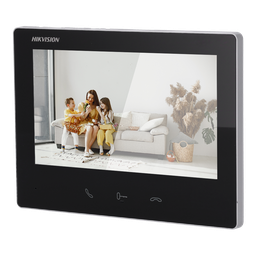 [DS-KH7300EY-WTE2(BK)] Hikvision DS-KH7300EY-WTE2(BK) Moniteur vidéo portier intérieur wifi IP 2 fils 2 HD noir 