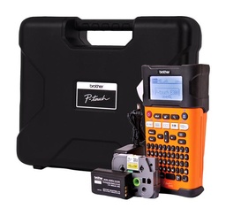 [PT-E310BTVP] Brother P-touch PT-E310BTVP Étiqueteuse électronique industrielle - Thermique directe - 20 mm/s Mono - 180 dpi - Ruban, gaine thermorétractable Max 18 mm - Écran LCD - Batterie, Adaptateur secteur - Lithium Ion (Li-Ion) - Battery - Orange