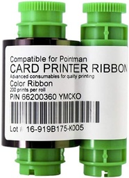 [PM-YMCO] 66200360 Ruban de couleur YMCKO pour imprimante de cartes Pointman TP-9000 200 images