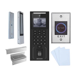 [DS-K1T321MFWX-KIT] Hikvision DS-K1T321MFWX-KIT  Terminal de reconnaissance Faciale &amp; Biometrique 2.4-inch LCD , 2 MP 