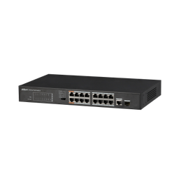 [LANPOE-PFS3117-16ET-135] DAHUA PFS3117-16ET-135 16-Port FE PoE+ 1-Port Gigabit Combo PoE Switch
