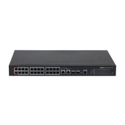 [DH-PFS4226-24ET360] DAHUA PFS4226-24ET-360 - Switch Managed 24 x 10/100 (PoE+) + 2 x Gigabit Uplink - 2x Gigabit SFP rack-mountable PoE+ (360 W)